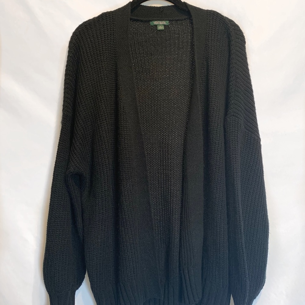 Black Wild Fable Knit Sweater Cardigan